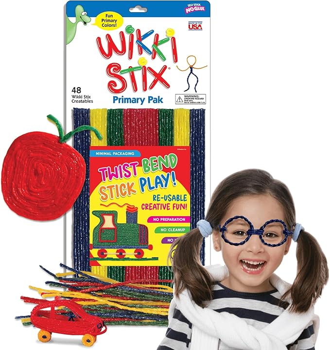 WikkiStix Party Favor Pak - Made in USA 15 Mini Play Paks, Each with WikkiStix Party Favor Pak - Made in USA 15 Mini Play Paks, Each with