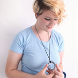 Chewigem Realm Ring Pendant Sensory Chew - Silver